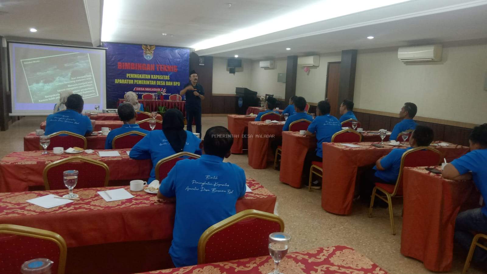 BIMBINGAN TEKNIS PENINGKATAN KAPASITAS APARATUR PEMERINTAHAN DESA DAN BPD MALABAR